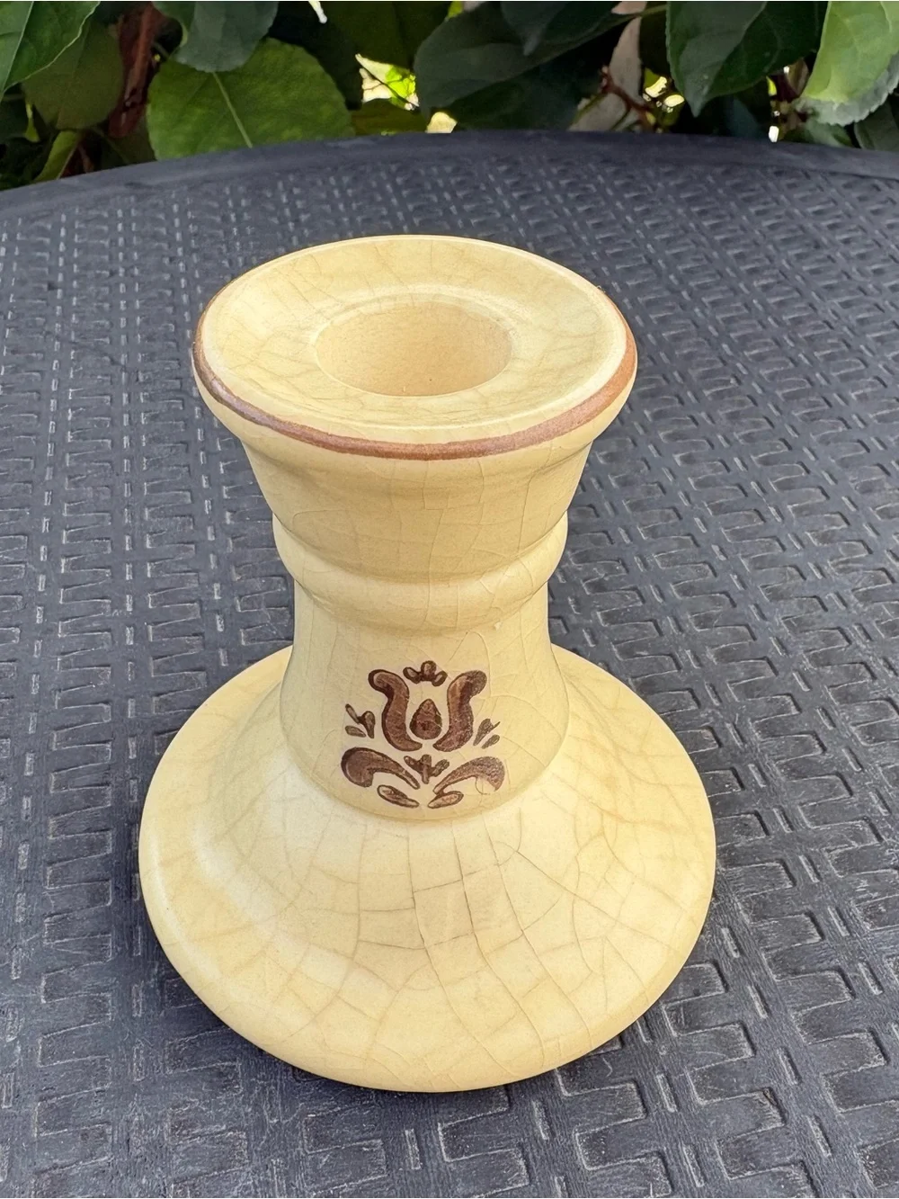 VTG Phaltzgraff Village Candlestick Holders - Pair